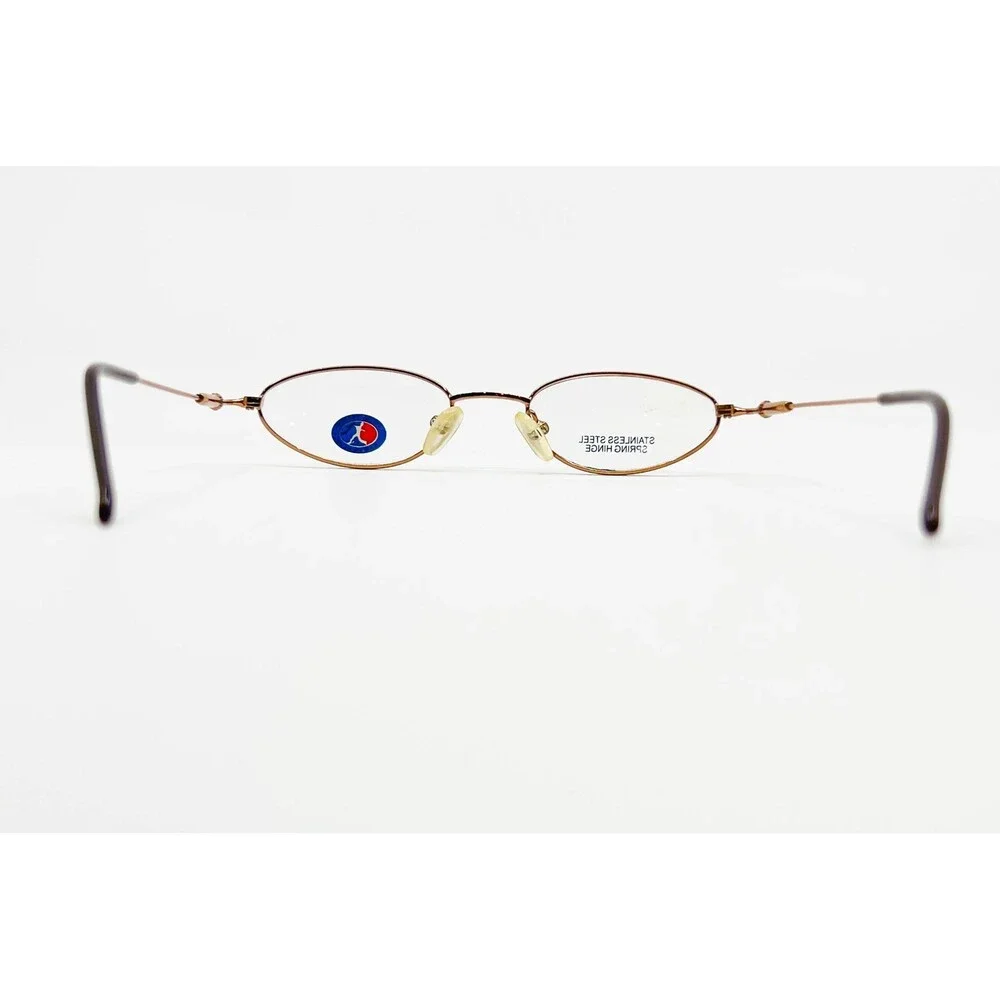 Little League Eyeglass Frames Boys Bronze New Spring Hinge Oval 42-18-125